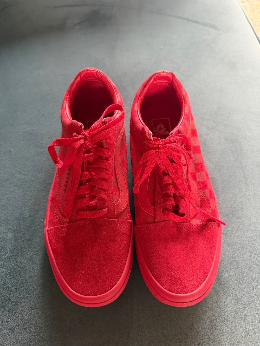 Vans Men's All-Red Low-Top Skate Sneakers